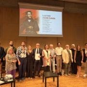 il cast completo de L'elisir d'amore con direttore art V. De Vivo Ass Cultura M. Paraventi, presidente Fondazione Muse A. Zampini
